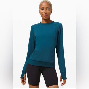🍋Women’s Lululemon Scuba Crew Blue Borealis?? Size 10 W3DNSS🍋